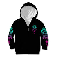 I Can Buy Myself Flowers Smoke Rose Skull Kid Hoodie - Wonder Print Shop