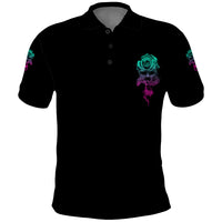 I Can Buy Myself Flowers Smoke Rose Skull Polo Shirt - Wonder Print Shop