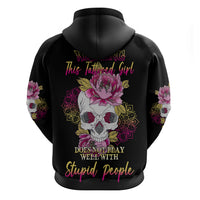 Warning This Tattooed Girl Hoodie - Wonder Print Shop
