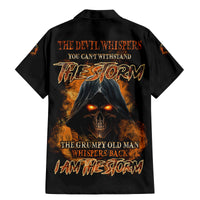 I Am The Storm Grumpy Old Man Family Matching Mermaid Dress and Hawaiian Shirt - Wonder Print Shop