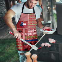 Texas Map Merry Christmas Apron Xmas Holiday Patterns - Wonder Print Shop