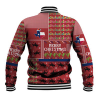 Texas Map Merry Christmas Baseball Jacket Xmas Holiday Patterns - Wonder Print Shop
