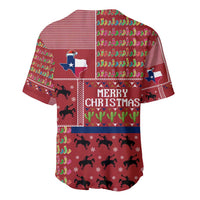 Texas Map Merry Christmas Baseball Jersey Xmas Holiday Patterns - Wonder Print Shop