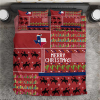 Texas Map Merry Christmas Bedding Set Xmas Holiday Patterns - Wonder Print Shop
