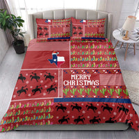 Texas Map Merry Christmas Bedding Set Xmas Holiday Patterns - Wonder Print Shop