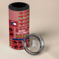 Texas Map Merry Christmas 4 in 1 Can Cooler Tumbler Xmas Holiday Patterns - Wonder Print Shop