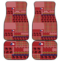 Texas Map Merry Christmas Car Mats Xmas Holiday Patterns - Wonder Print Shop