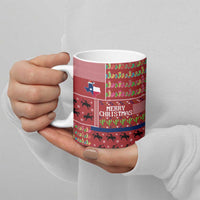 Texas Map Merry Christmas Ceramic Mug Xmas Holiday Patterns - Wonder Print Shop