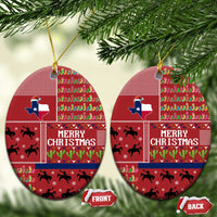 Texas Map Merry Christmas Ceramic Ornament Xmas Holiday Patterns - Wonder Print Shop
