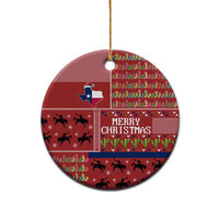 Texas Map Merry Christmas Ceramic Ornament Xmas Holiday Patterns - Wonder Print Shop