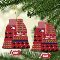 Texas Map Merry Christmas Ceramic Ornament Xmas Holiday Patterns - Wonder Print Shop