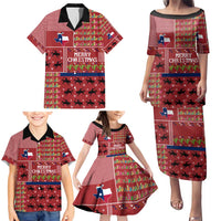 Texas Map Merry Christmas Family Matching Puletasi and Hawaiian Shirt Xmas Holiday Patterns - Wonder Print Shop
