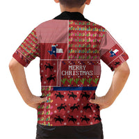 Texas Map Merry Christmas Kid Hawaiian Shirt Xmas Holiday Patterns - Wonder Print Shop