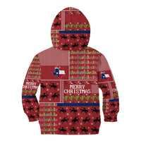 Texas Map Merry Christmas Kid Hoodie Xmas Holiday Patterns - Wonder Print Shop