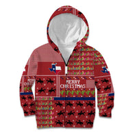 Texas Map Merry Christmas Kid Hoodie Xmas Holiday Patterns - Wonder Print Shop