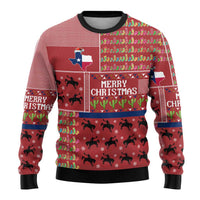 Texas Map Merry Christmas Ugly Christmas Sweater Xmas Holiday Patterns - Wonder Print Shop