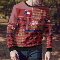Texas Map Merry Christmas Ugly Christmas Sweater Xmas Holiday Patterns - Wonder Print Shop