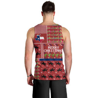 Texas Map Merry Christmas Men Tank Top Xmas Holiday Patterns - Wonder Print Shop