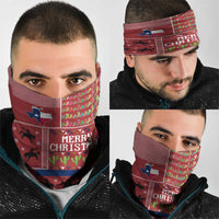 Texas Map Merry Christmas Neck Gaiter Xmas Holiday Patterns - Wonder Print Shop