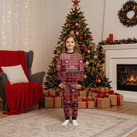 Texas Map Merry Christmas Pajama Set Xmas Holiday Patterns - Wonder Print Shop