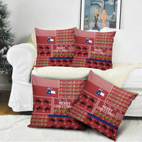 Texas Map Merry Christmas Pillow Cover Xmas Holiday Patterns - Wonder Print Shop