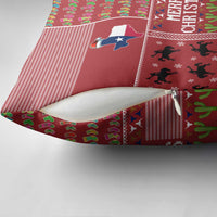 Texas Map Merry Christmas Pillow Cover Xmas Holiday Patterns - Wonder Print Shop