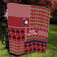Texas Map Merry Christmas Quilt Xmas Holiday Patterns - Wonder Print Shop
