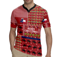 Texas Map Merry Christmas Rugby Jersey Xmas Holiday Patterns - Wonder Print Shop