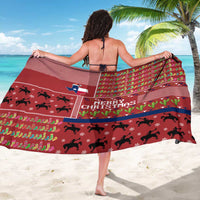 Texas Map Merry Christmas Sarong Xmas Holiday Patterns - Wonder Print Shop
