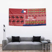 Texas Map Merry Christmas Tapestry Xmas Holiday Patterns - Wonder Print Shop