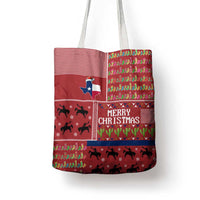 Texas Map Merry Christmas Tote Bag Xmas Holiday Patterns - Wonder Print Shop