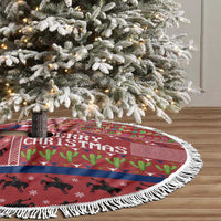 Texas Map Merry Christmas Tree Skirt Xmas Holiday Patterns - Wonder Print Shop