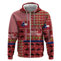 Texas Map Merry Christmas Zip Hoodie Xmas Holiday Patterns - Wonder Print Shop