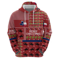 Texas Map Merry Christmas Zip Hoodie Xmas Holiday Patterns - Wonder Print Shop