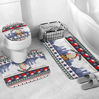 Texas Santa Christmas Bathroom Set Xmas Holiday Patterns - Wonder Print Shop