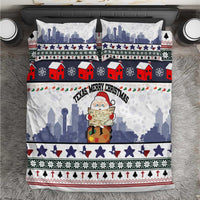 Texas Santa Christmas Bedding Set Xmas Holiday Patterns - Wonder Print Shop