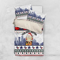 Texas Santa Christmas Bedding Set Xmas Holiday Patterns - Wonder Print Shop