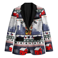 Texas Santa Christmas Blazer Xmas Holiday Patterns - Wonder Print Shop
