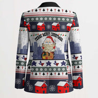 Texas Santa Christmas Blazer Xmas Holiday Patterns - Wonder Print Shop