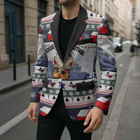 Texas Santa Christmas Blazer Xmas Holiday Patterns - Wonder Print Shop