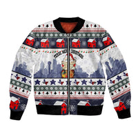 Texas Santa Christmas Bomber Jacket Xmas Holiday Patterns - Wonder Print Shop