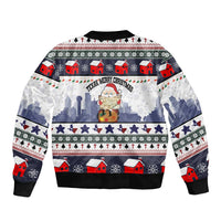 Texas Santa Christmas Bomber Jacket Xmas Holiday Patterns - Wonder Print Shop