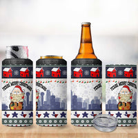 Texas Santa Christmas 4 in 1 Can Cooler Tumbler Xmas Holiday Patterns - Wonder Print Shop