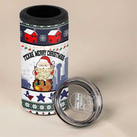 Texas Santa Christmas 4 in 1 Can Cooler Tumbler Xmas Holiday Patterns - Wonder Print Shop