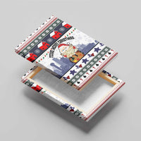 Texas Santa Christmas Canvas Wall Art Xmas Holiday Patterns - Wonder Print Shop