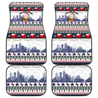Texas Santa Christmas Car Mats Xmas Holiday Patterns - Wonder Print Shop