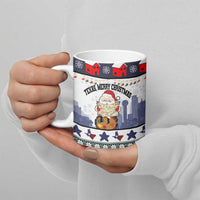 Texas Santa Christmas Ceramic Mug Xmas Holiday Patterns - Wonder Print Shop