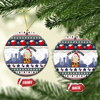 Texas Santa Christmas Ceramic Ornament Xmas Holiday Patterns - Wonder Print Shop