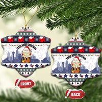 Texas Santa Christmas Ceramic Ornament Xmas Holiday Patterns - Wonder Print Shop