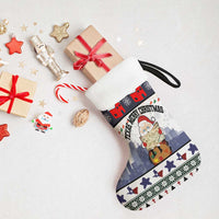 Texas Santa Christmas Stocking Xmas Holiday Patterns - Wonder Print Shop